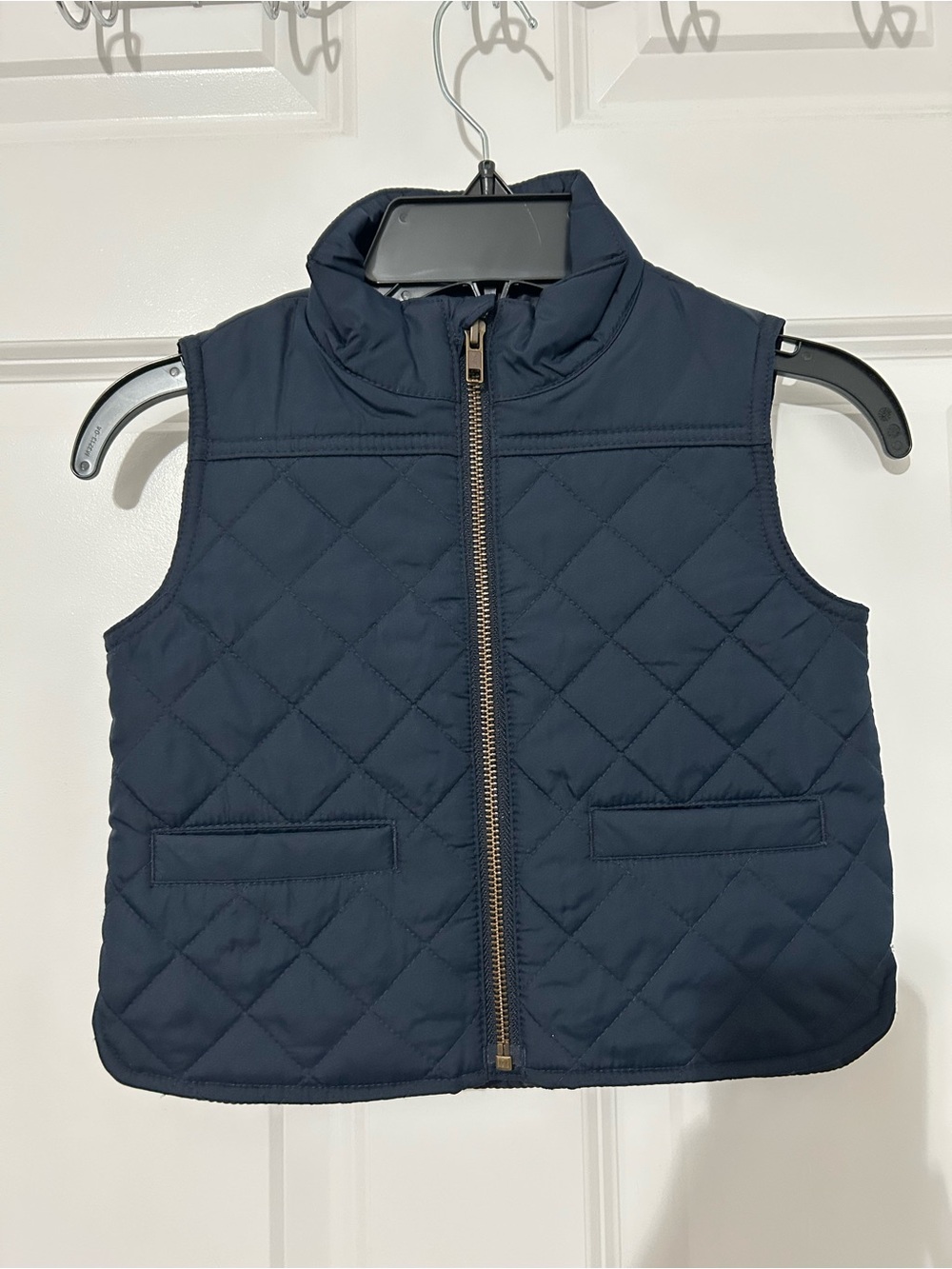 J. Crew Crewcuts quilted vest in navy boys size 2